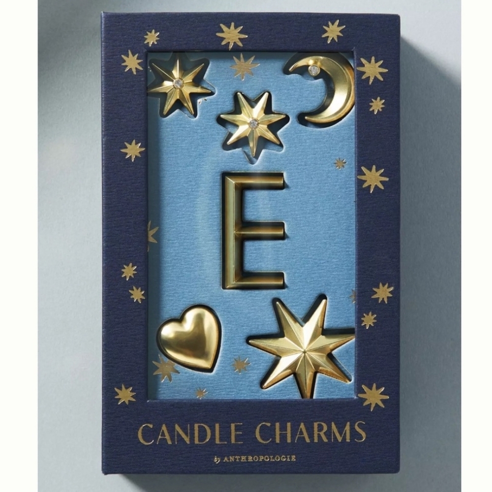 Anthropologie Monogram Candle Charms -  "E"